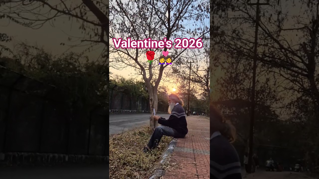 "Valentine's 2026🌹: finding love in the sunset, hugging a tree while my heart skips a bit💞 #love