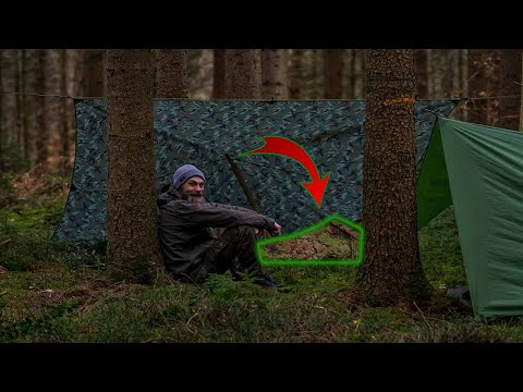 Eine schlechte Nacht im Defcon 5 Biwakzelt ?💦  / Bushcraft / Overnighter im Wald