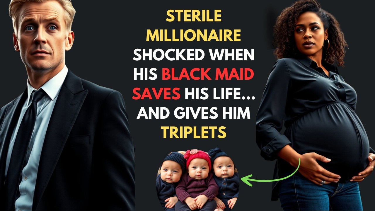 STERILE MILLIONAIRE SHOCKED WHEN HIS BLACK MAID SAVES HIS LIFE… AND GIVES HIM TRIPLETS