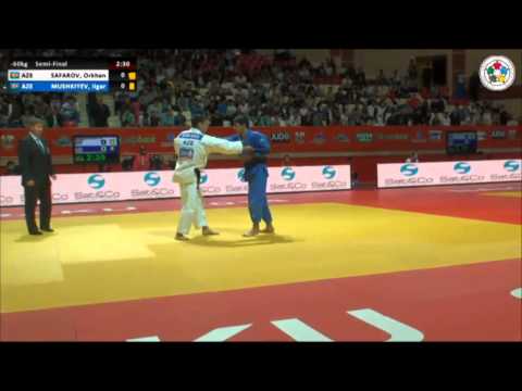 Mushkiyev llgar (aze) vs Safarov Orkhan (aze) -60 kg Grand Slam baku 2014