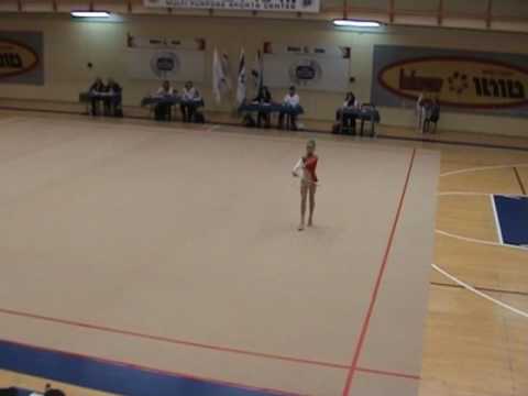 Dana Lisagor - Israel Championship Rhythmic Gymnastics Clubs 2010.wmv