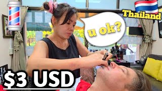 💈$3 Expert Razor Shave: Pattaya, Thailand 🇹🇭