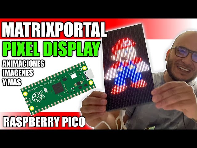 Vídeo relacionado con Módulo de Visualización LED de Matriz 16x16 Dot Rojo RAPBERRY PI Tableros de Desarrollo de Raspberry