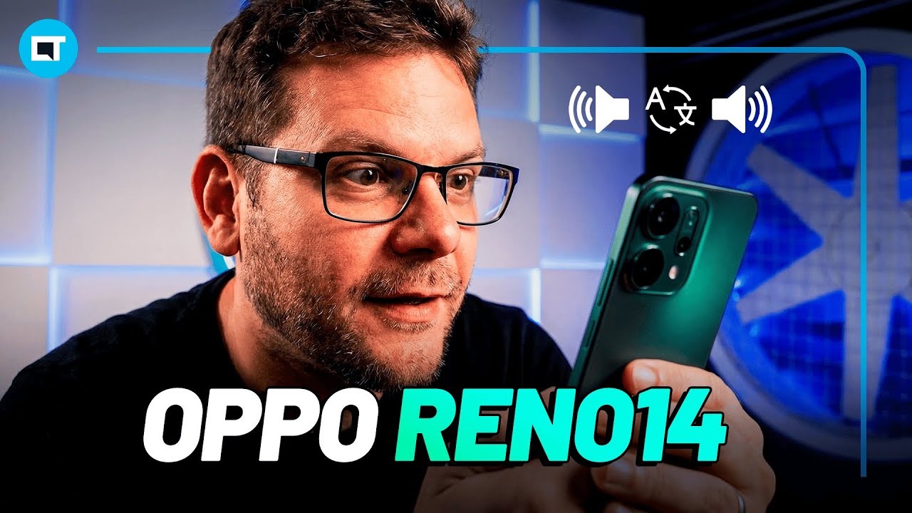 TRADUÇÃO EM TEMPO REAL NO CELULAR? Testamos a IA do Oppo Reno14.