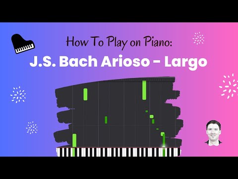 Bach Arioso - Synthesia piano tutorial