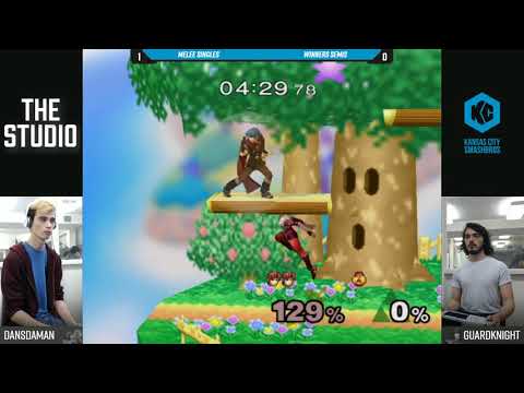 The Studio #3 SSBM - Dansdaman (Sheik) Vs. Guardknight (Marth) - Winners Semis