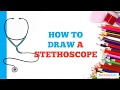 How To Draw A Stethoscope In A Few Easy Steps Drawing Tutorial For Beginner Artists