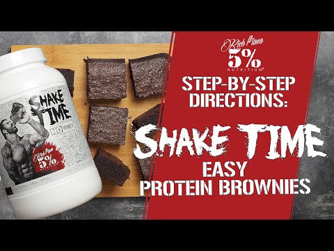 Easy Chocolate Protein Brownies with Shake Time - REAL FOOD Protein Recipe!