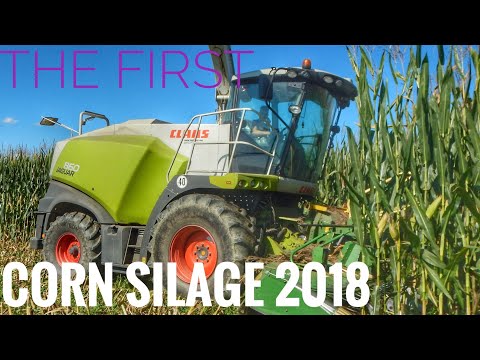 The first CORN SILAGE 2018 -Claas Jaguar 860-Landini Legend 140- trinciato mais 2018