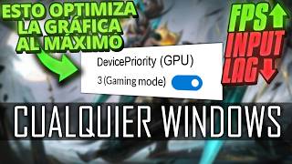 ¡Esto OPTIMIZA tu GRÁFICA al MÁXIMO (CUALQUIER GPU) AUMENTA los FPS! (Configuración definitiva)
