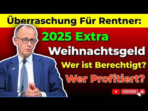 Überraschung für Rentner: Extra-Weihnachtsgeld 2025 – Wer jetzt Anspruch hat und profitiert