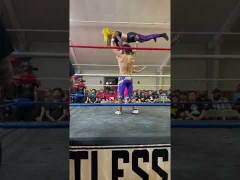 Msp and B3cca send Ava flying #wrestling