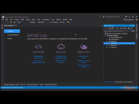 RESTful WebService with ASP NET Core Cret New ASP NET Core Prjct Using VisualStudio2017|packtpub com