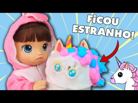 I TRIED MAKING A UNICORN CAKE  | BABY ALIVE DUDA - Lilly Doll