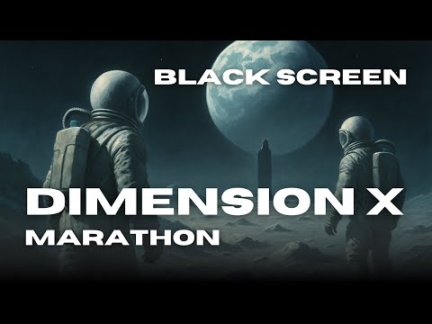 Dimension X Black Screen Marathon (HD Audio) | Old Time Sci-Fi for Sleep or Relaxation