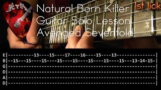 Natural Born Killer Guitar Lesson Lesson - Avenged Sevenfold (with tabs)
