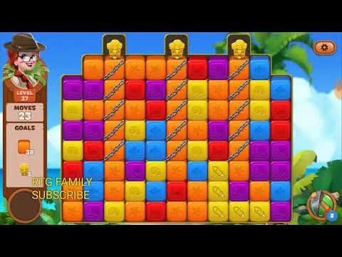 Lost island match 3 blast adventure level 37 MYSTERY ISLAND HD 1080P