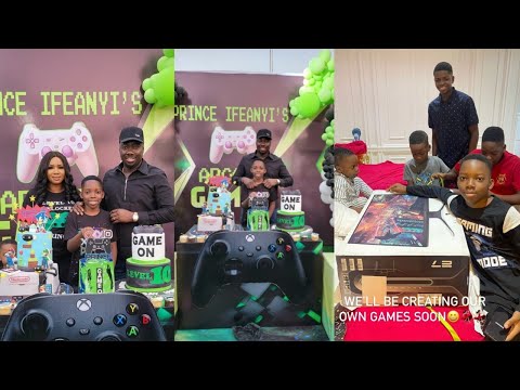 Obi Cubana & Wife Splash Millions of Naira On Gaming Pc & Consoles As 2nd Son Turn 10🎉