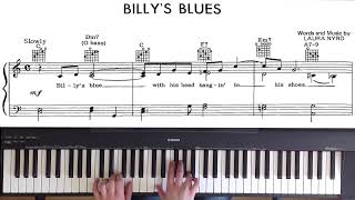 Billy&#39;s Blues + Piano Score + MIDI