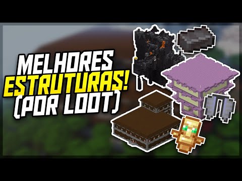 AS MELHORES ESTRUTURAS e seus ITENS RAROS no MINECRAFT