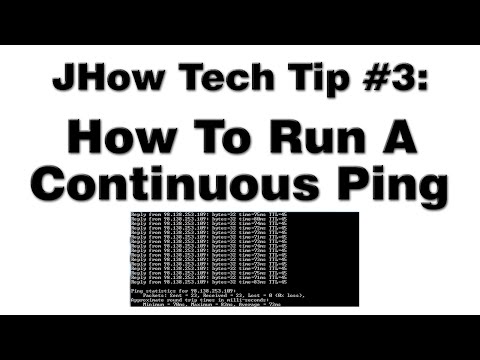 How To Run A Continuous Ping