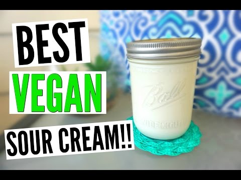 HOW TO MAKE VEGAN SOUR CREAM | Best Vegan Sour Cream Recipe!! Quick & Easy!! Video