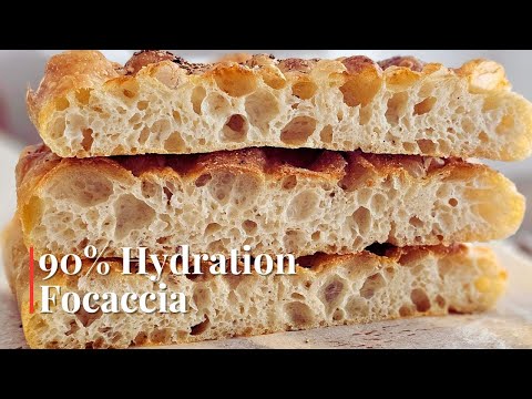 Easy No Knead Focaccia Recipe | Big Bubble, Soft 90% Hydration Bread
