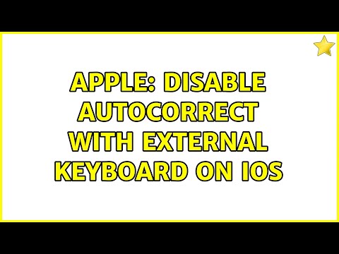 Apple: Disable Autocorrect with External Keyboard on iOS (2 Solutions!!)