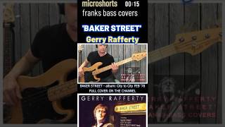BAKER STREET   GERRY RAFFERTY - FRANKS BASS COVERS #microshorts