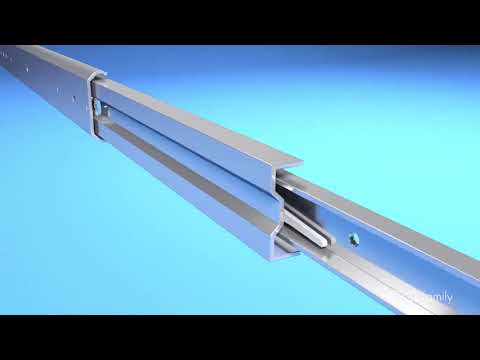 Coulisses à billes 5321 EC - charge max 100 kg - sortie totale ACCURIDE