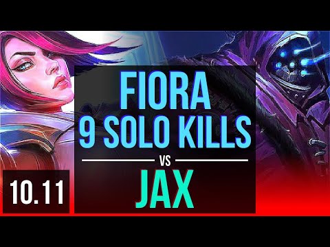 FIORA vs JAX (TOP) | 4 early solo kills, 9 solo kills, 67% winrate, KDA 14/2/2 | EUW Master | v10.11