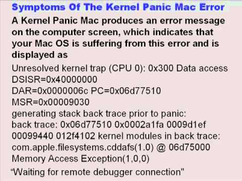 comment reparer kernel panic