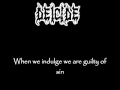 Deicide - Blame it on God(lyrics)