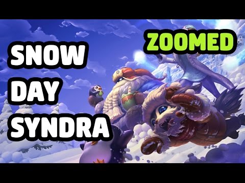 SNOW DAY SYNDRA SKIN ZOOMED SPOTLIGHT - LEAGUE OF LEGENDS