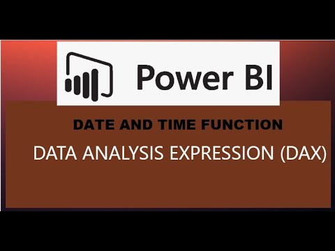 6.1 POWER BI DAX  -  DATE AND TIME
