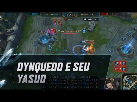 Dynquedo mostrando o poder do seu Yasuo