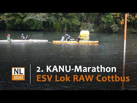 50 Boote beim herbstlichen Kanu-Marathon des ESV Lok Cottbus