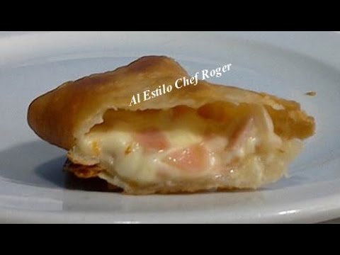 como hacer CHIMICHANGAS, Receta # 385, chimichaga de jamon con queso, de pollo