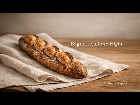 How to Make an Authentic French Baguette | Traditional Fermentation & Baking Technique