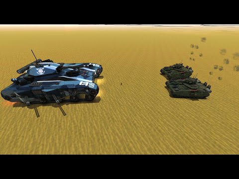 Warhammer 40K 2 Baneblades Vs Steel Strider Relentless (From the Depths)