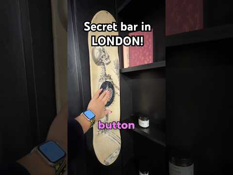 🤫💈Secret bar in a barber shop London! #London #speakeasy #secretbar