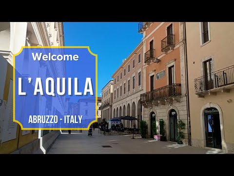 L'Aquila Italy Abruzzo: Walking through the Regional Capital 🇮🇹 🏛️🏘️🏞️✨🎇 v.115
