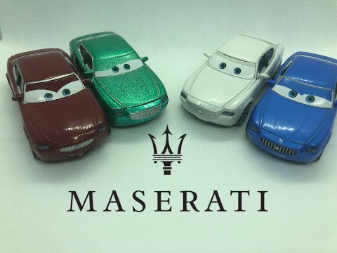 Disney Pixar Cars Diecasts - Maseratis Showcase (Bindo, Carlo Maserati, Antonio and Costanzo)
