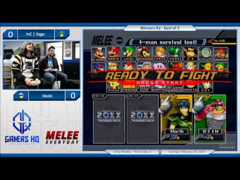 GHQ Weekly [2/26/17] - Mekk (C. Falcon) vs. InC | Sago (Marth) - SSBM - Winners R2