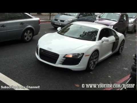(HD) Audi R8 Full Throttle in London!! Lovely V8 Sound!!