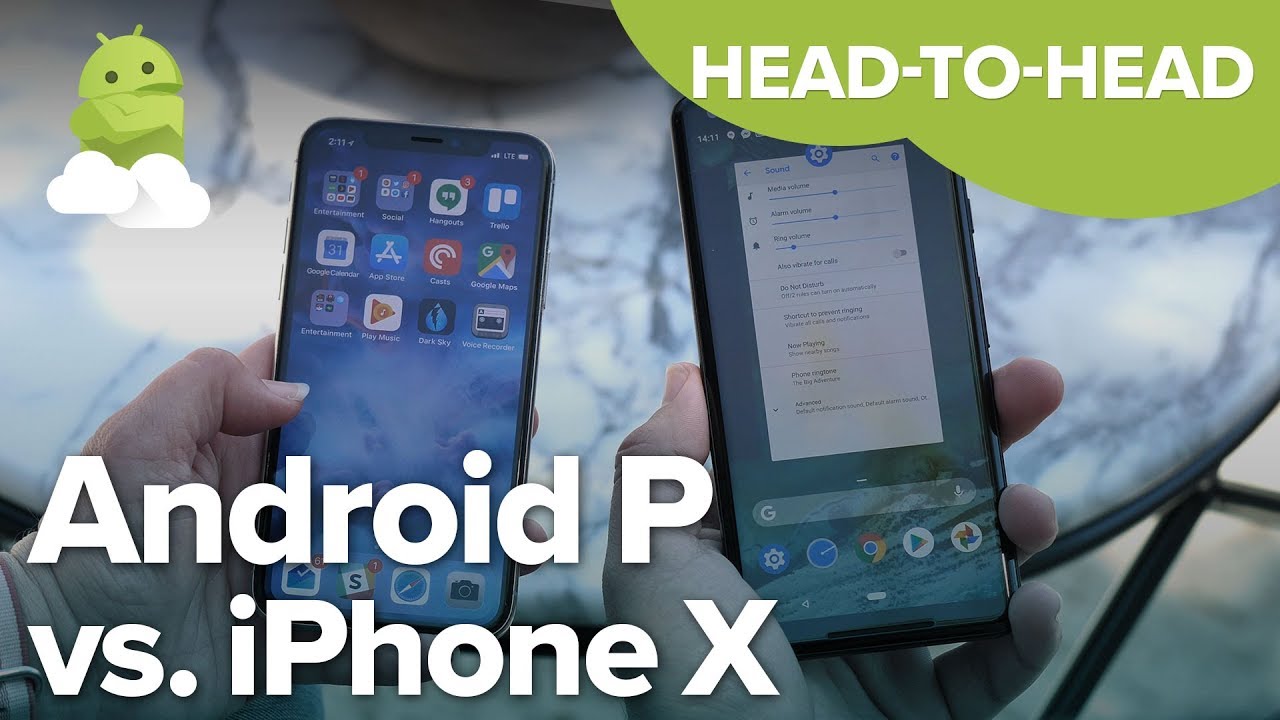 Android P Gestures vs. iPhone X: What's the difference? - YouTube