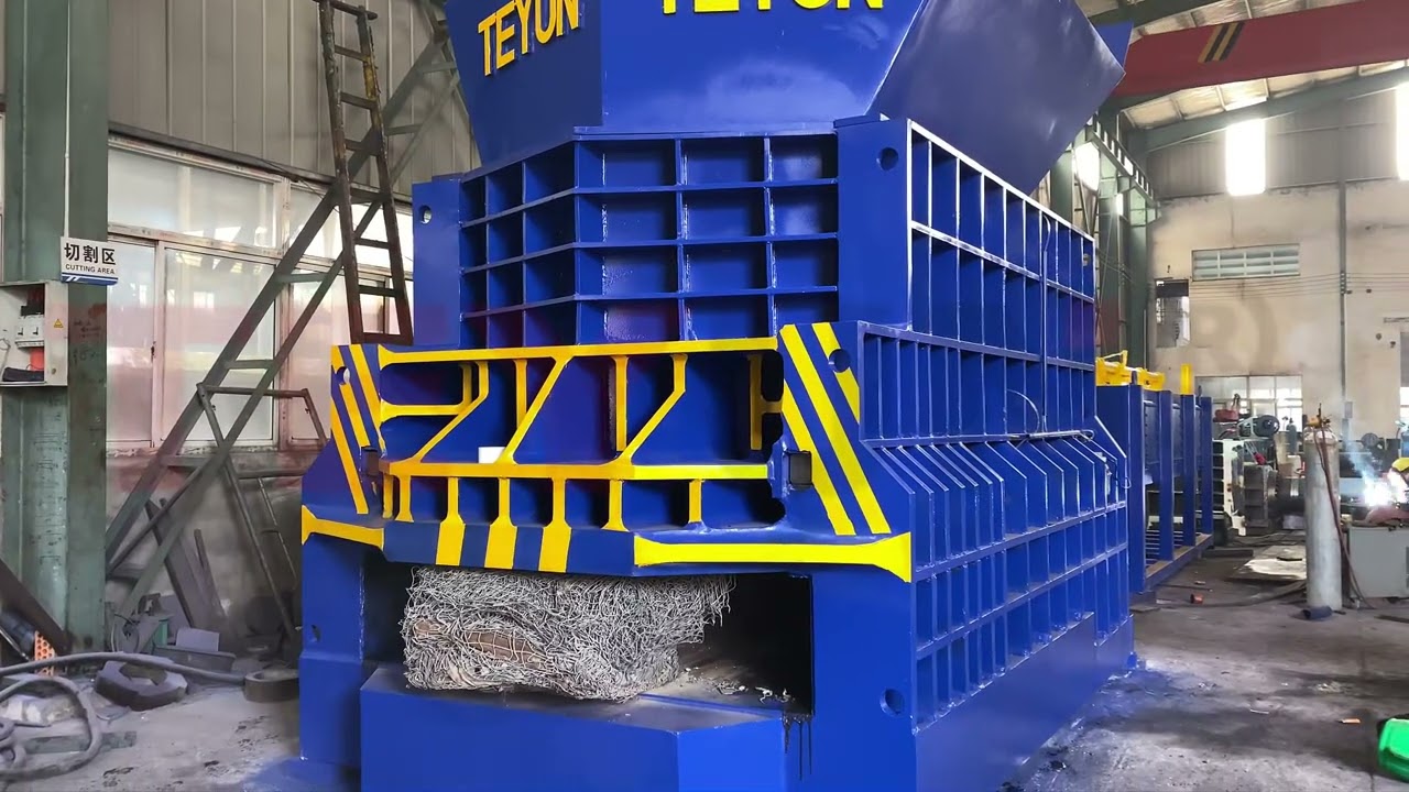Teyun 800T Container Shear | Powerful Scrap Processing！
