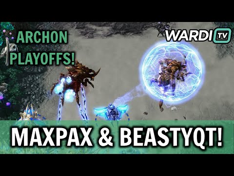 BeastyQT & MaxPax vs Elazer & Lambo - ARCHON PLAYOFFS! (PvZ)
