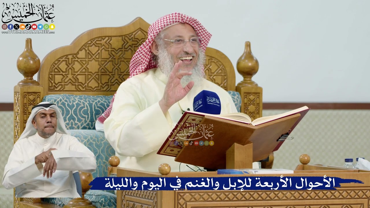20- الأحوال الأربعة للإبل والغنم في اليوم والليلة - عثمان الخميس