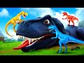 Evil Black Trex Dinosaur vs Super Tiny Raptor Dinos - Epic Battle of Dinosaurs 2024 | Jurassic World